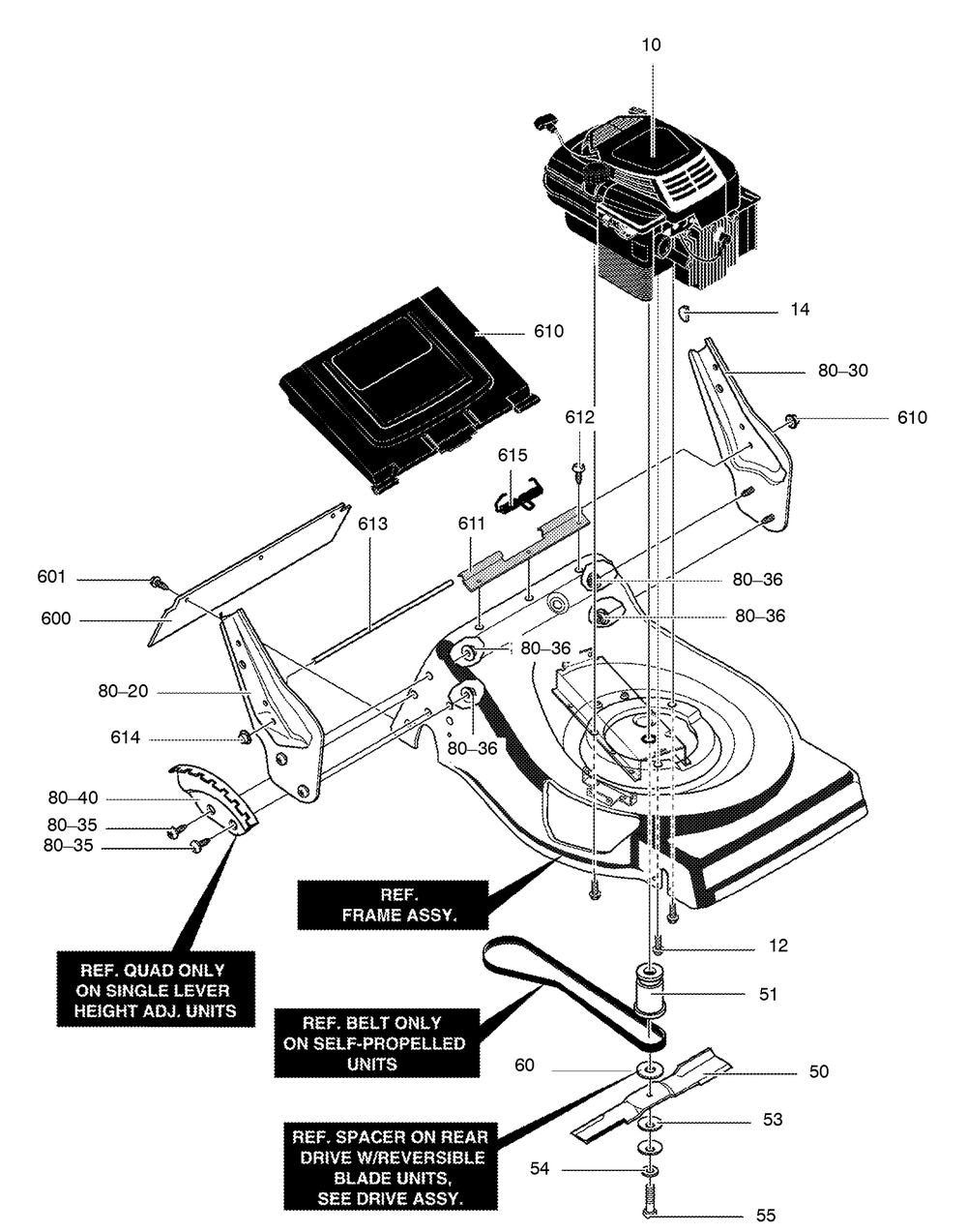 Engine Mount Diagram and Parts List for 218910X43B 2004 Briggs and Stratton Lawn Mower